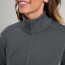 Kathmandu Ohoka Women's Fleece Pullover | Grey/Light Blue - XXS