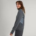 Kathmandu Ohoka Women's Fleece Pullover | Grey/Light Blue - XXS