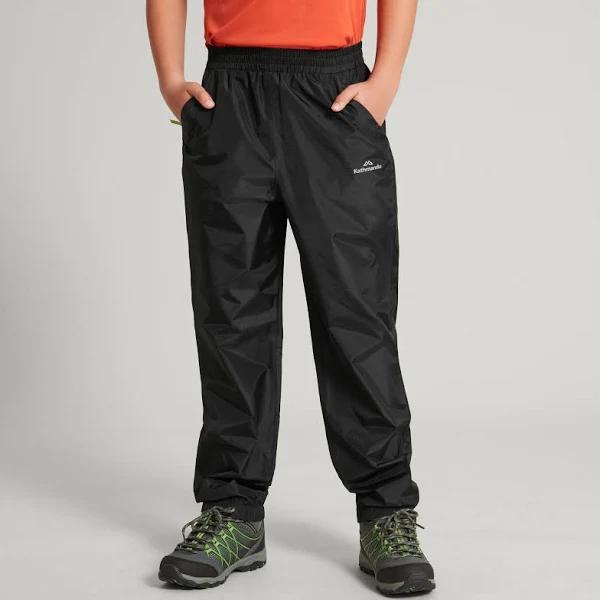 Kathmandu Pocket-it Two Layer Rain Pants | Black - 8yrs
