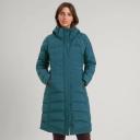Kathmandu Winterburn Women's 600 Fill Longline Down Coat | Green Puffer Jacket - 16