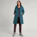 Kathmandu Winterburn Women's 600 Fill Longline Down Coat | Green Puffer Jacket - 18