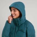 Kathmandu Winterburn Women's 600 Fill Longline Down Coat | Green Puffer Jacket - 18