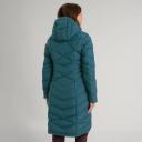 Kathmandu Winterburn Women's 600 Fill Longline Down Coat | Green Puffer Jacket - 18