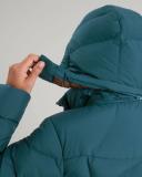 Kathmandu Winterburn Women's 600 Fill Longline Down Coat | Green Puffer Jacket - 18