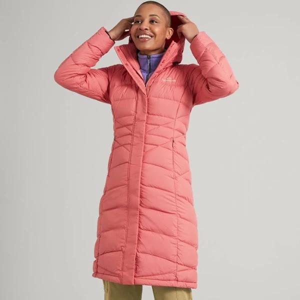 Kathmandu Winterburn Women's 600 Fill Longline Down Coat | Pink Puffer Jacket - 12