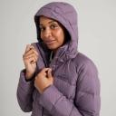 Kathmandu Winterburn Women's 600 Fill Longline Down Coat | Purple Puffer Jacket - 14