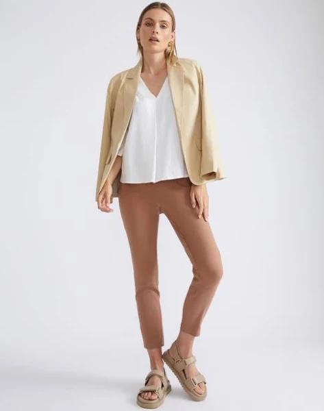 Katies 7/8 Classic Pants Clay - 16 - AfterPay & Klarna Available