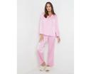 Katies Button Front Satin PJ Set