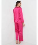 Katies Button Front Satin PJ Set - Eofy Sale