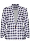 Katies Long Sleeve Check Blazer