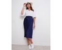 Katies Midi Pleated Skirt - Dark Navy - Womens - Size 14 - Ezibuy