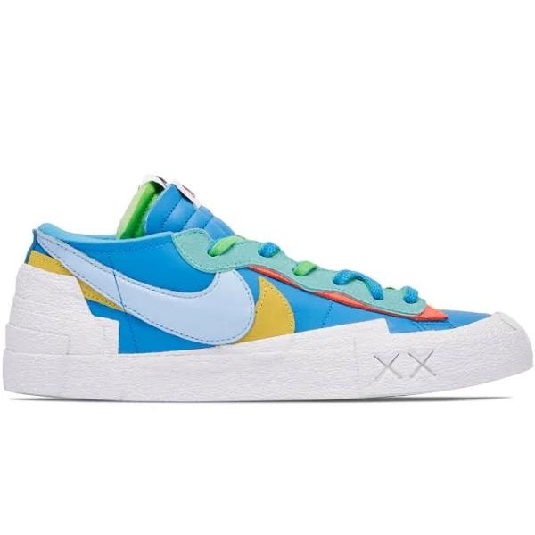 KAWS x sacai x Nike Blazer Low Blue Multi | Size 12