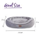 Kazoo Giant Bilby Round Plush Winter Bed for Dogs
