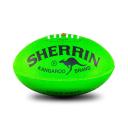 KB Soft Grip AFL Football Rubber Sherrin Ball in Green - Size 3