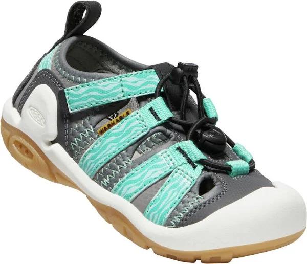 Keen Kids Knotch Creek Grey, Kids Sandals, Size US 9 - Color Steel Grey - Waterfall