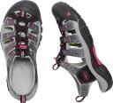 Keen Newport H2-Womens 6 - Black/Bright Rose
