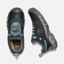 Keen Ridge Flex Waterproof Womens Hiking Shoes - Raven/Porcelain - US 7.5