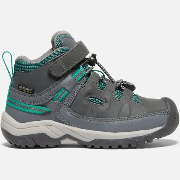 Keen Targhee Mid Waterproof Childrens Boots Steel Grey/Porcelain