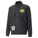 Keep It Trill Men's Basketball Jacket in Black, Size Medium, Polyester by Puma