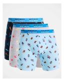 Kenji Fashion Long Leg Trunks Beach Holiday 3 Pack in Assorted XL