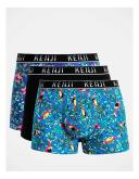 Kenji Fashion Trunks Mixed Tropical 3 Pack in Assorted M