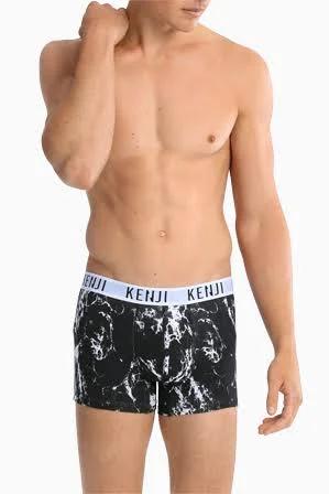 Kenji Plain Fastdry Trunk Black 2 Pack Black S