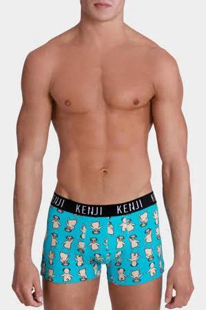 Kenji Plain Recycled Fastdry Trunks Blue 2 Pack Blue M