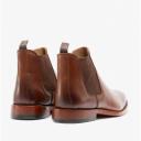 Kensington Ted Mens Leather Chelsea Boots Tan UK 8