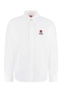 KENZO 'Boke Flower' Crest Casual Shirt White Mens - Size 42