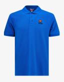 KENZO 'Boke Flower Crest' Embroidered Polo Shirt Royal Blue Mens - Size L