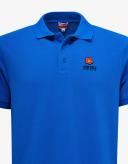 KENZO 'Boke Flower Crest' Embroidered Polo Shirt Royal Blue Mens - Size L