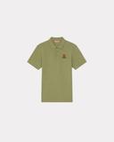 KENZO 'Boke Flower Crest' Embroidered Polo Shirt Sage Green Mens - Size XXXL