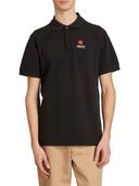 KENZO 'Boke Flower Crest' Embroidered Polo Shirt Sage Green Mens - Size XXXL
