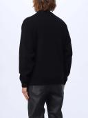 KENZO 'Boke Flower Crest' Embroidered Woollen Cardigan Black Mens - Size M