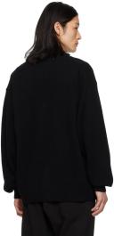 KENZO 'Boke Flower Crest' Embroidered Woollen Cardigan Black Mens - Size M