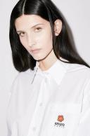 KENZO 'Boke Flower' Crest Oversized Shirt White Womens - Size 32