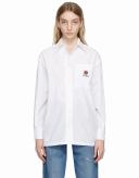 KENZO 'Boke Flower' Crest Oversized Shirt White Womens - Size 40