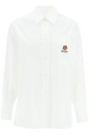 KENZO 'Boke Flower' Crest Oversized Shirt White Womens - Size 40