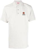 Kenzo Boke Flower logo-embroidered Polo Shirt - Grey