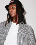KENZO Embroidered Striped Denim Jacket - XL