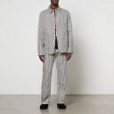 KENZO Embroidered Striped Denim Jacket - XL