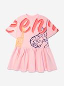 Kenzo Kids-girls Pink Logo Dress