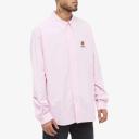 KENZO Men's Logo Crest Button Down Oxford Shirt in Rose, Size X-Large | END. Clothing