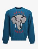 KENZO Pixel Elephant Intarsia-Knit Wool-Knit Jumper - XL