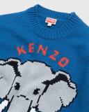 KENZO Pixel Elephant Intarsia-Knit Wool-Knit Jumper - XL