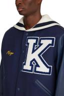 KENZO Sailor Wool and Faux Leather Varsity Jacket - XL