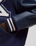 KENZO Sailor Wool and Faux Leather Varsity Jacket - XL