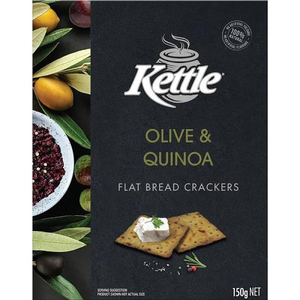 Kettle Flat Bread Crackers Olive & Quinoa 150g