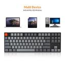 Keychron K8 RGB Mechanical Keyboard, Gateron Blue Hot-Swappable
