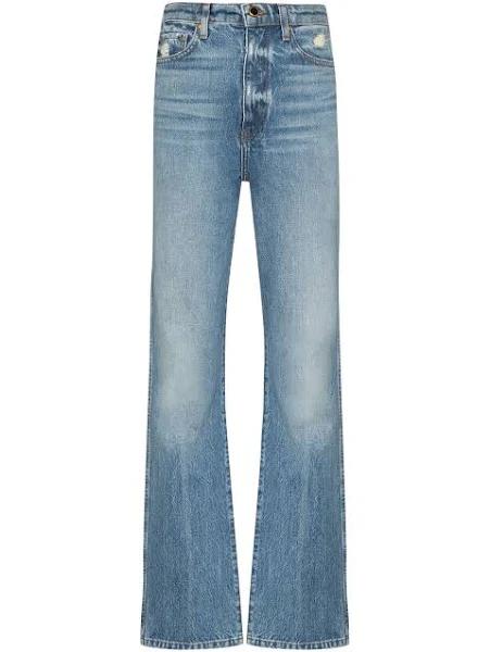 Khaite Danielle Straight Leg Jeans - Blue